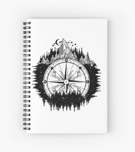 Компас тату эскиз