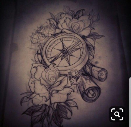 Компас эскиз