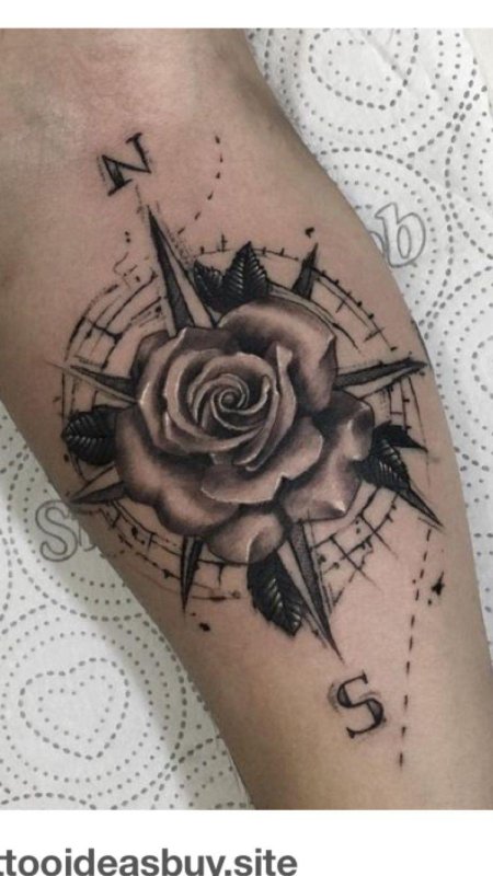 Татуировка роза