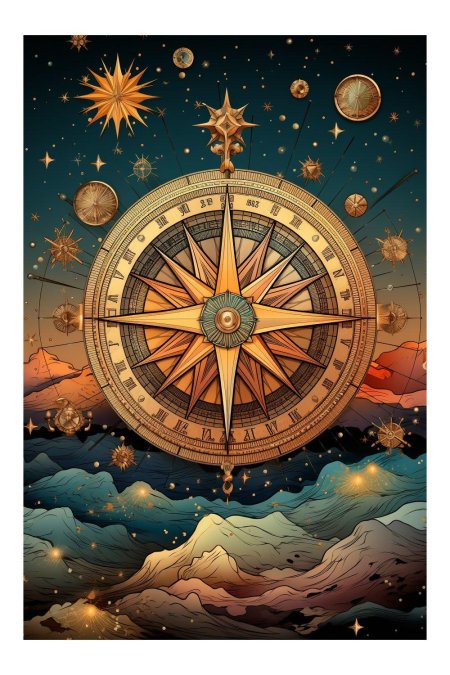 Компас красивый