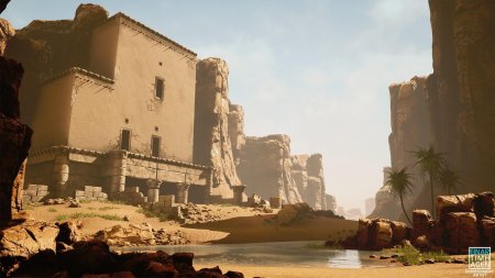 Руины в оазисе