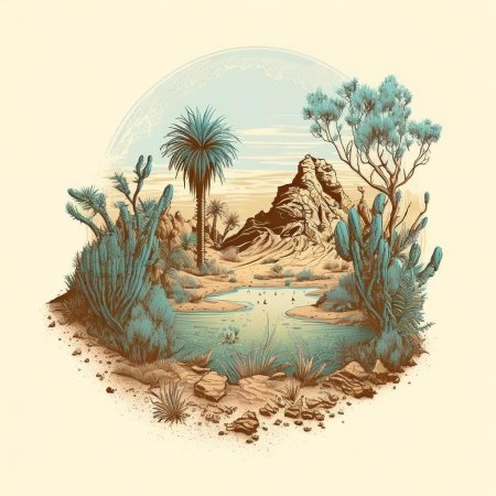 Пейзаж иллюстрация