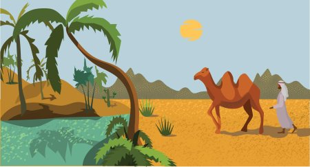 Пустыня векторная графика