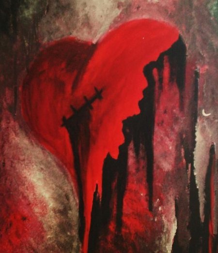 Картина с сердцем