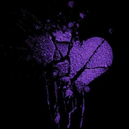 Сердце фиолетовое