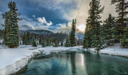 Канада банф зима