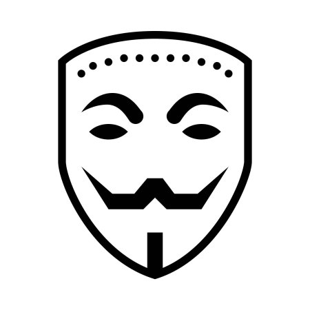 Маска анонимуса без фона