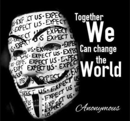 Обои на телефон анонимус