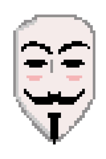 Пиксельная маска анонимуса