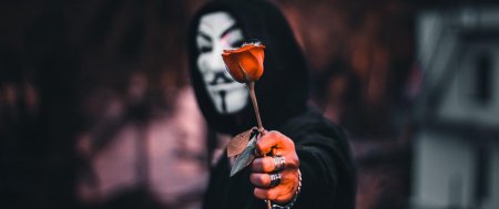 Анонимус с розой