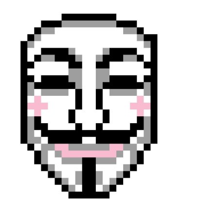 Пиксельная маска анонимуса