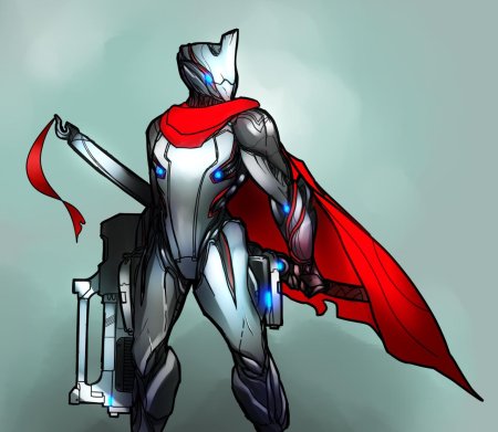 Warframe art экскалибур