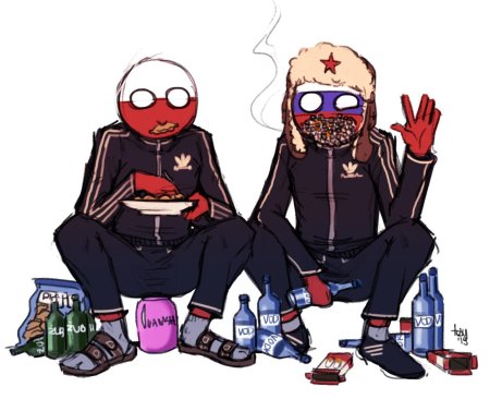 Россия и польша countryhumans