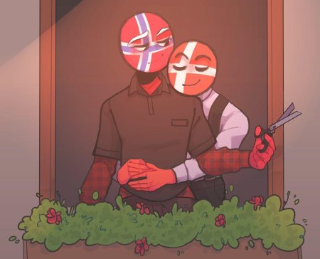 Countryhumans дания и норвегия
