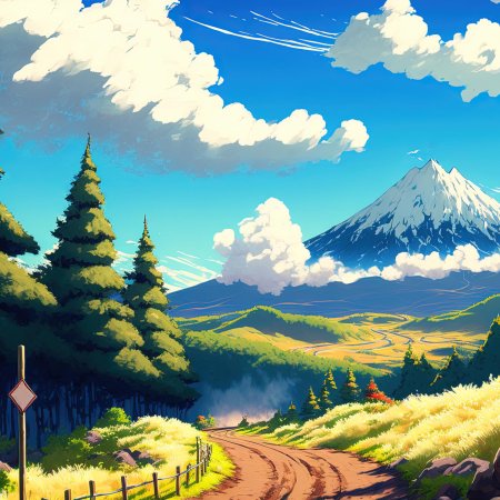 Пейзаж из аниме