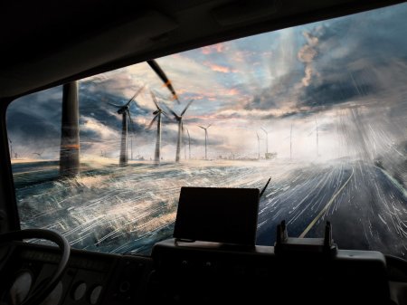 Дождь дорога арт