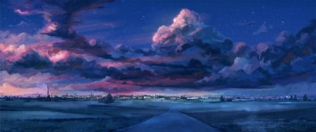 Пейзаж аниме