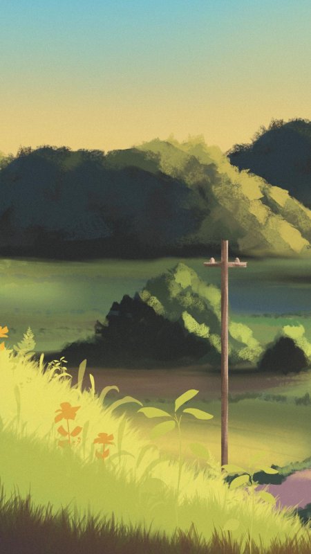 Обои аниме пейзаж