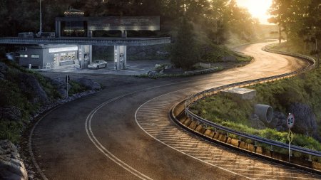 Дорога поворот