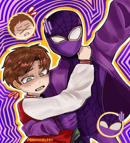 Спайдер гвен и питер паркер человек паук