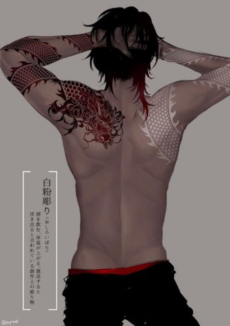 Парень с татуировками