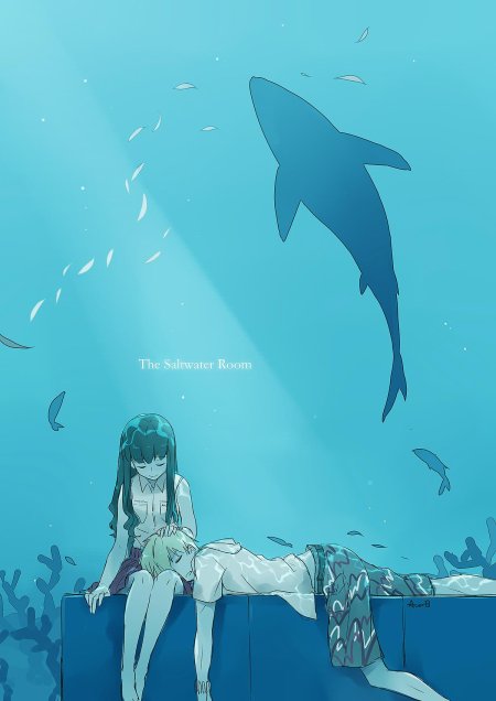 Девушка акула арт