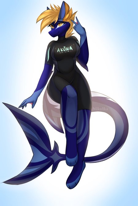 Фурри акулы девушки