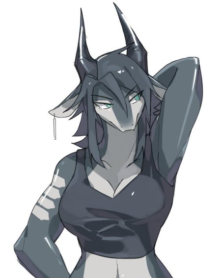 Фурри акула девушка