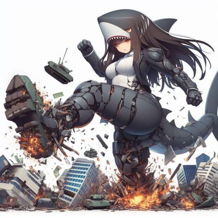 Аниме акула девочка