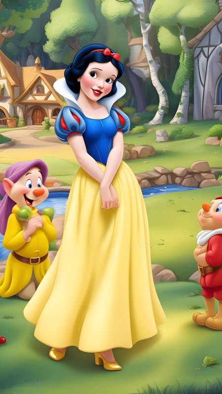 Белоснежка из мультика