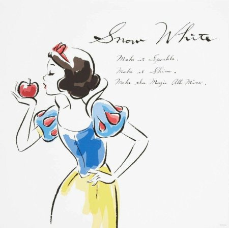 Портрет принцессы диснея белоснежка