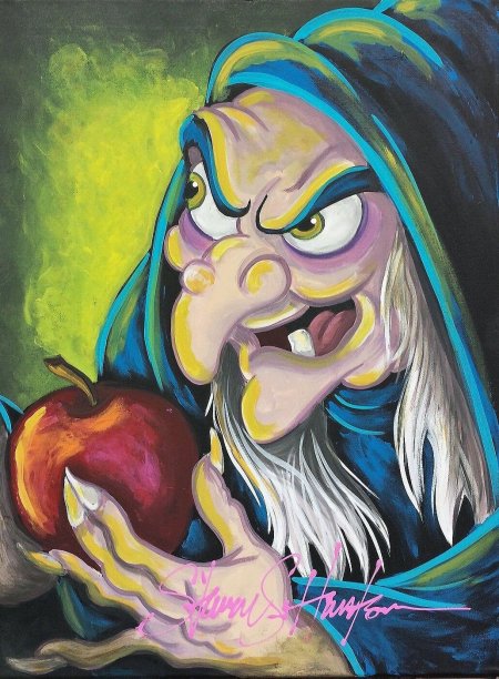 Ведьма из белоснежки с яблоком дисней