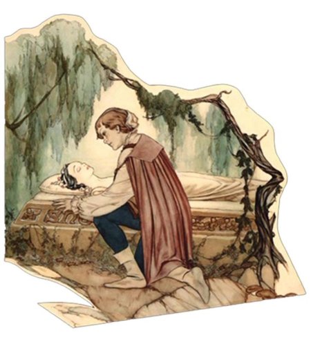 Белоснежка с яблоком арт