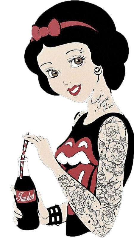 Диснеевские принцессы с тату