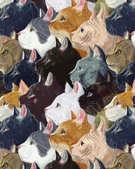 Принт кошки