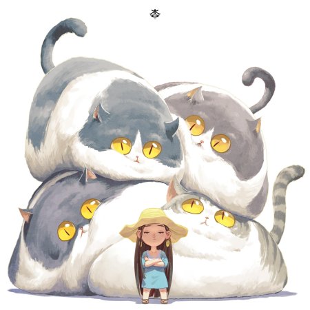 Милые рисунки кошек