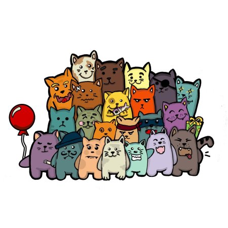 Мультяшные котики
