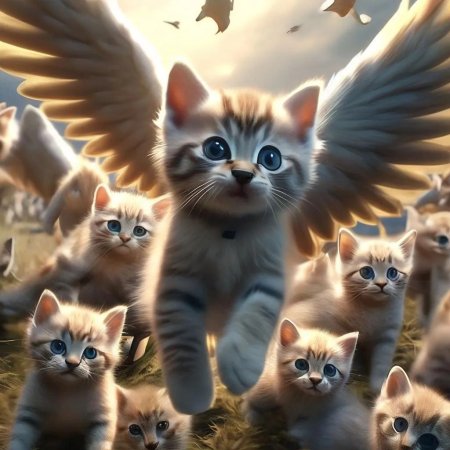 Котенок с крыльями