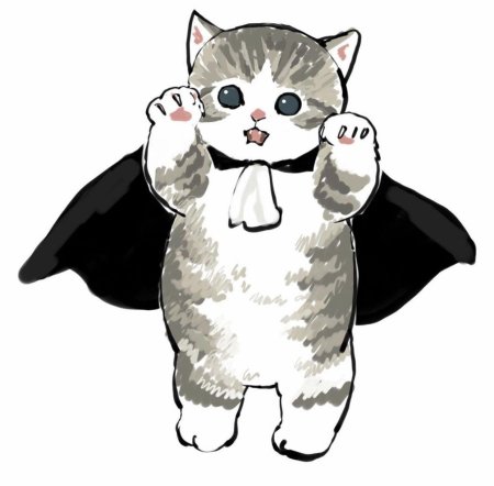 Котики в костюмах рисунки милые