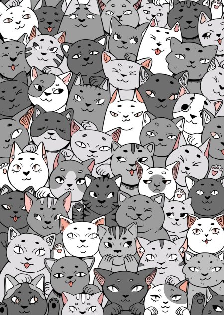 Паттерн с котами