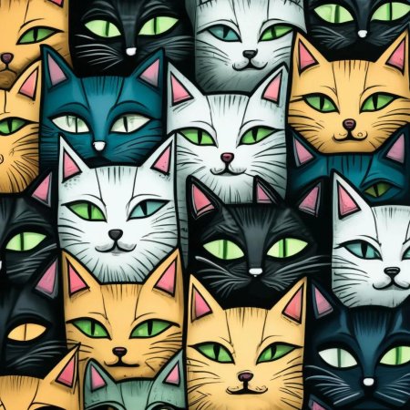 Котики много