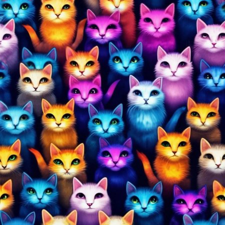 Разноцветные коты