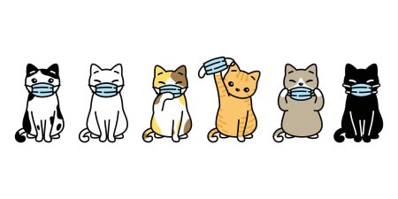 Котик в маске рисунок