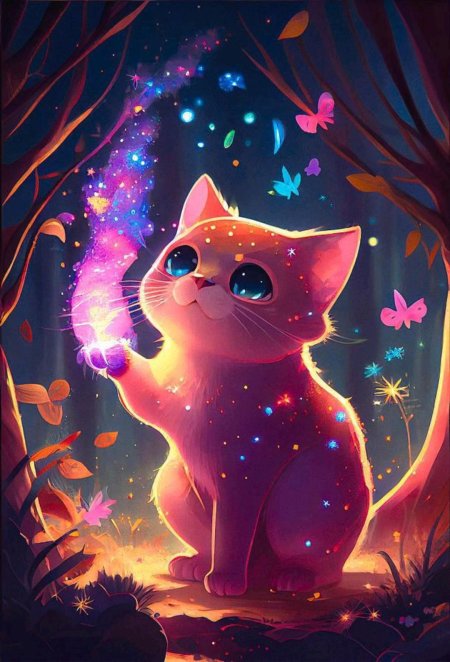 Аниме животные милые