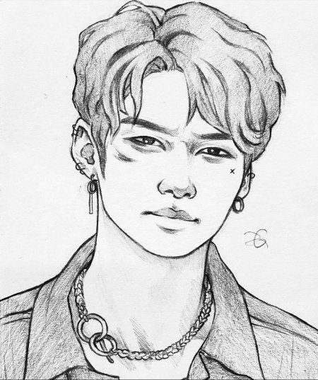 Скетчи stray kids феликс