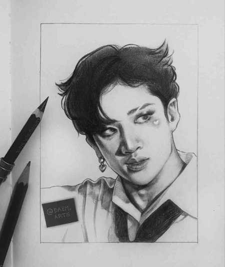 Бан чан рисунок карандашом