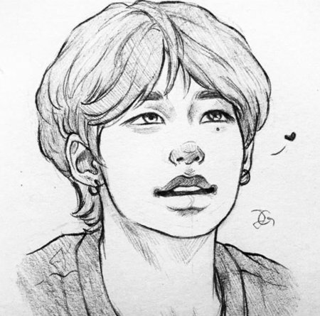 Хенджин арт карандашом