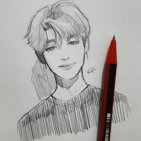 Ким тэхен скетч