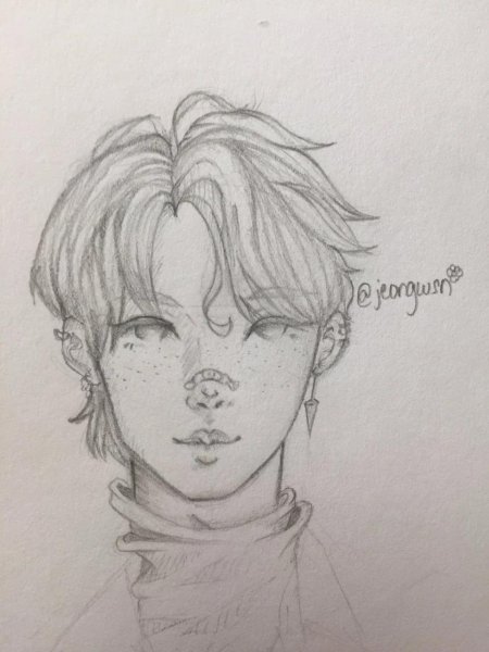 Хёнджин stray kids скетч