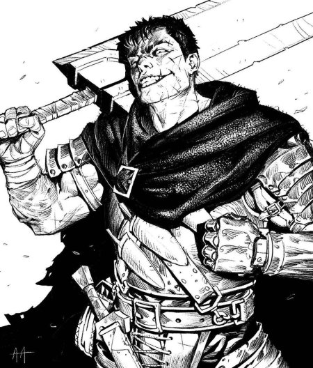 Гатс берсерк скетч